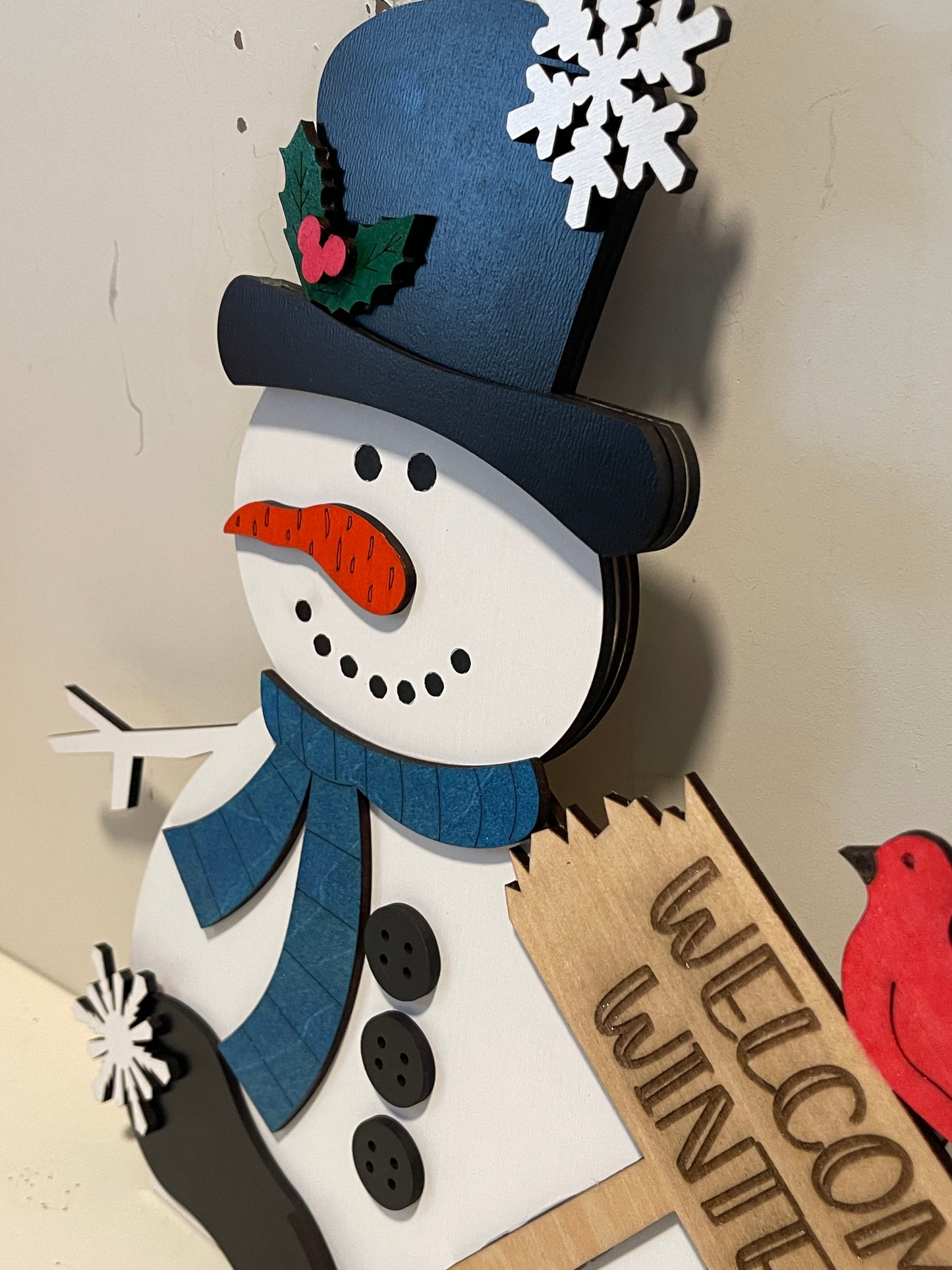 Christmas Snowman Shelf Sitter