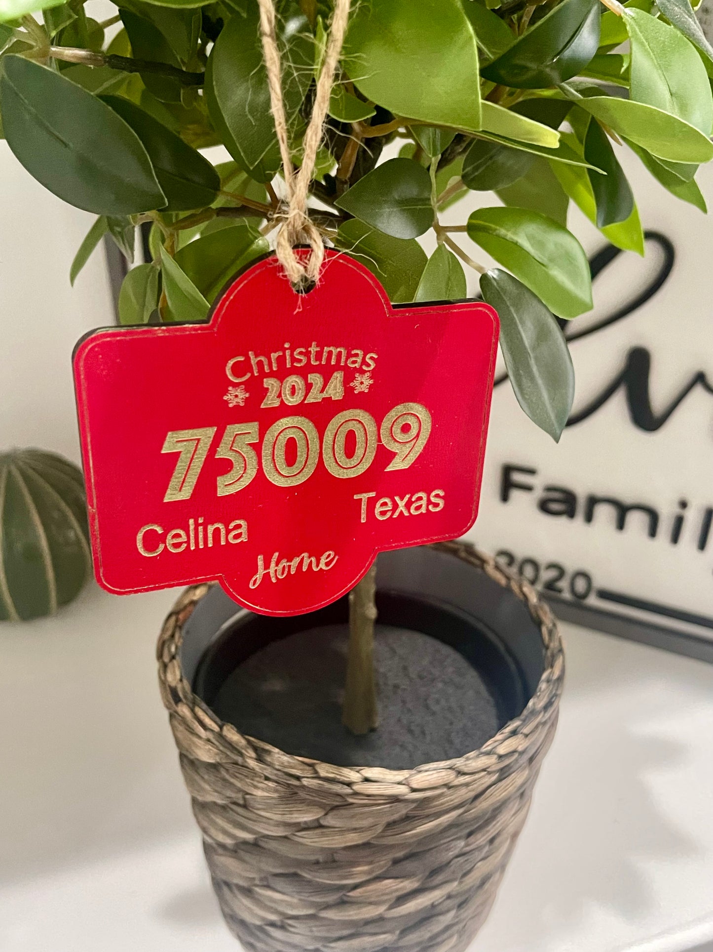 Custom Zip Code Ornaments