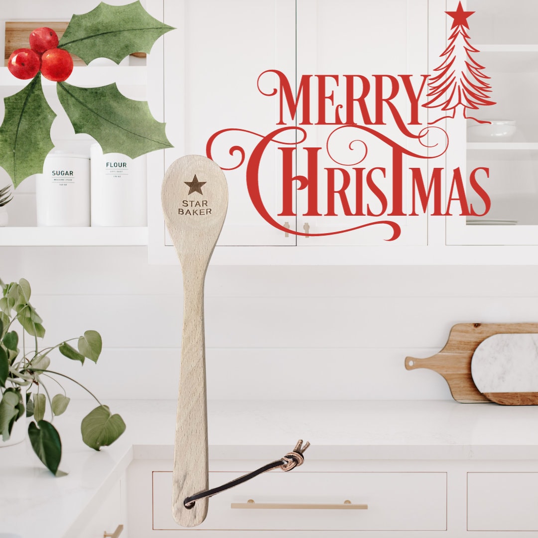 Wooden Baking Spoon Star Baker