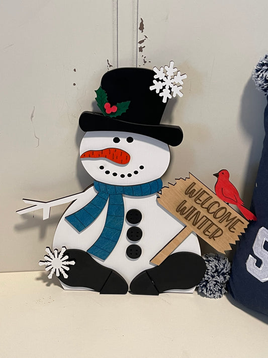 Christmas Snowman Shelf Sitter