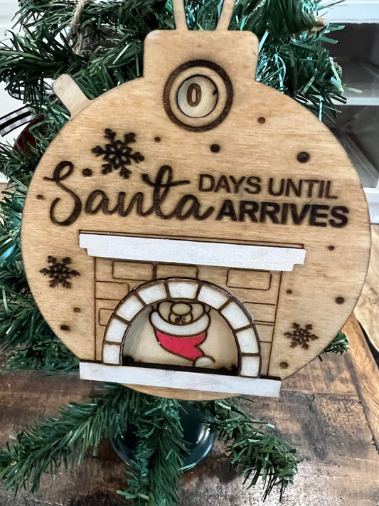 Days Till Santa Arrives Ornament