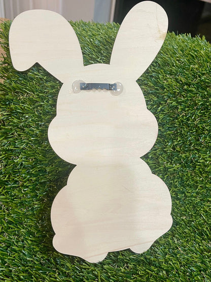 Easter bunny 3D sign hanger laser cut