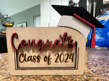 Custom 3D Gift Card Holder/Graduation Present/Graduates