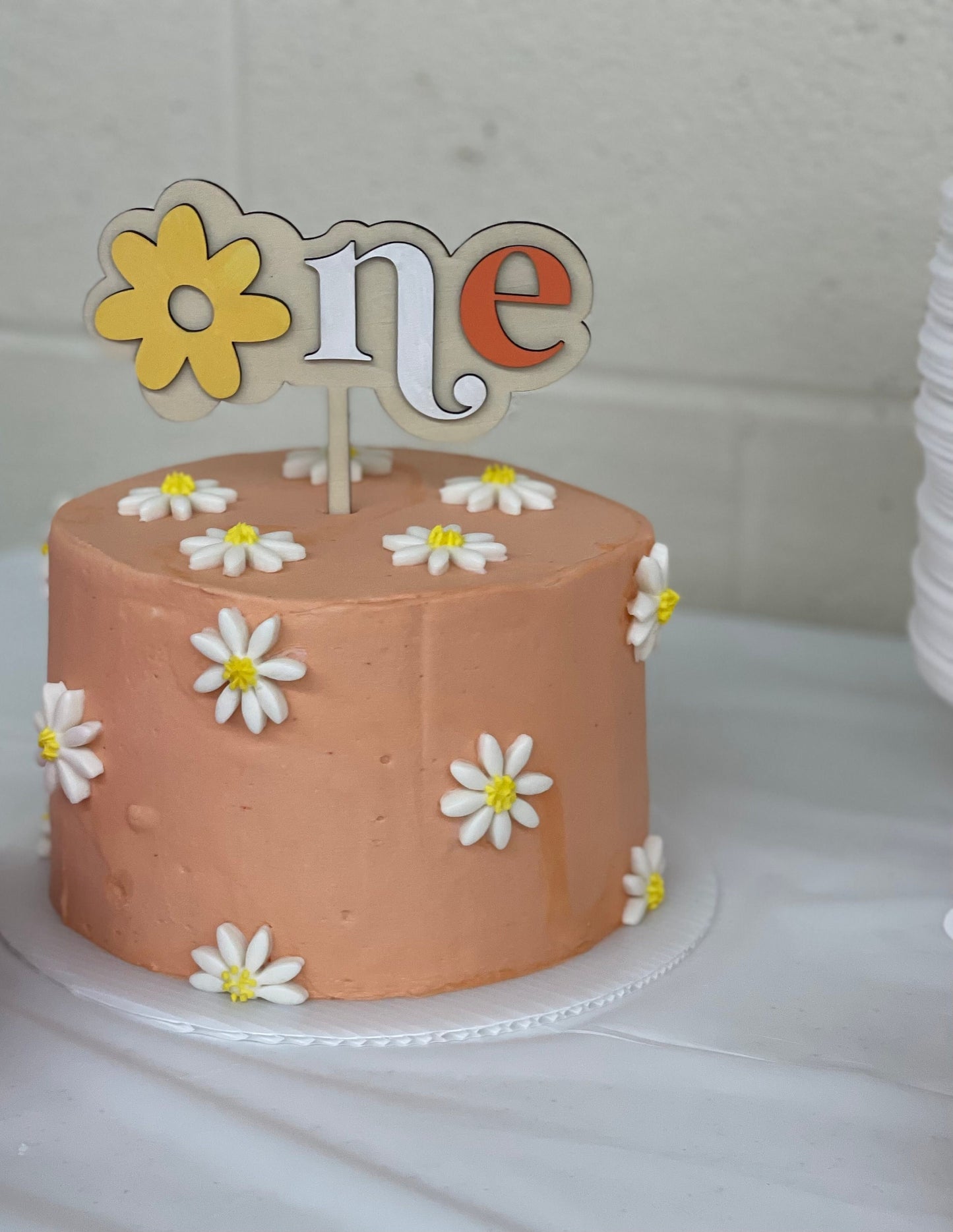 Daisy Smash Cake Topper/Birthday Cake